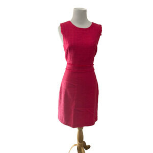 J.CREW NWT Pink Cotton Lined Sheath Dress Size 10. Office Wear, Business